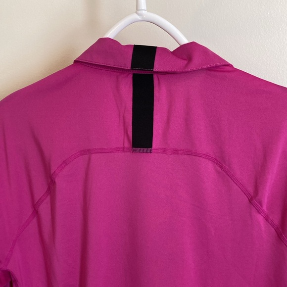 New Balance Tournament Men's Tennis Polo - Purple / Orange Size S - Picture 6 of 7